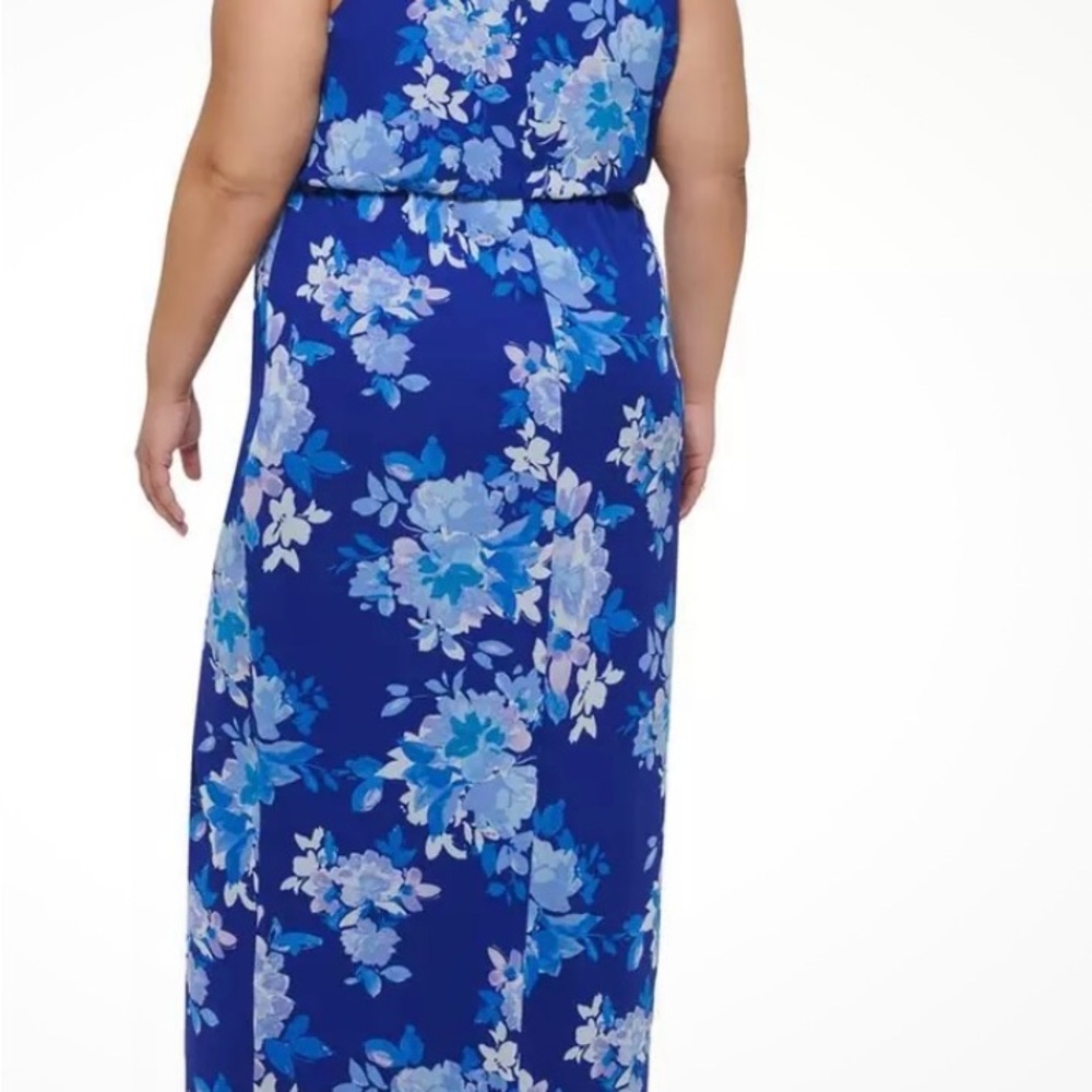NWT Jessica Howard Floral Blue Maxi Dress